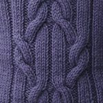 Rib Cable Twist Panel Knitting Stitch