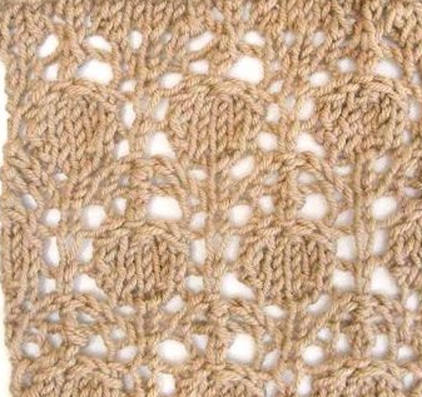 Cherry Stitch Lace Knitting Pattern