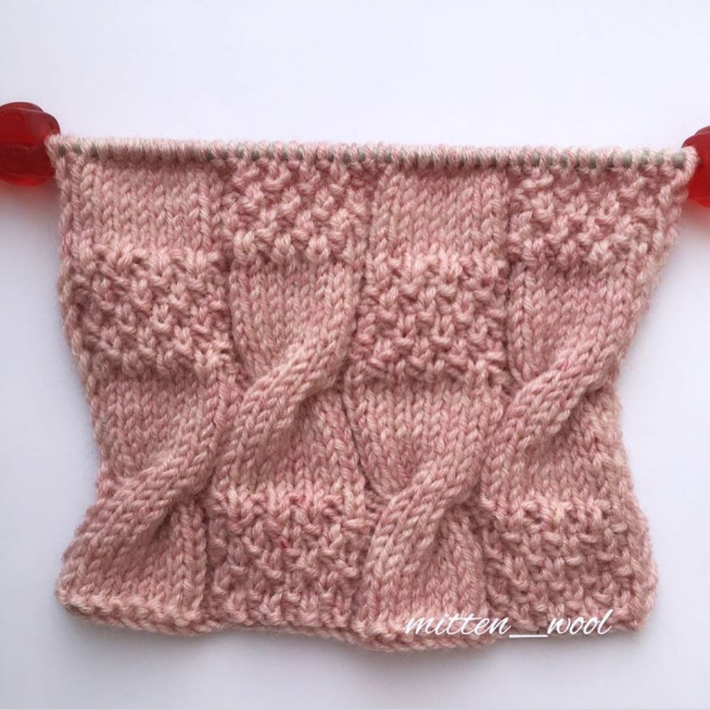 Easy Cables and Seed Stitch Free Knitting Stitch