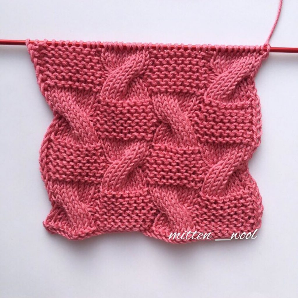Free Knit Stitch for Garter and Cable Checks