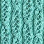 Free Knit Stitch for Eyelet Ribbons