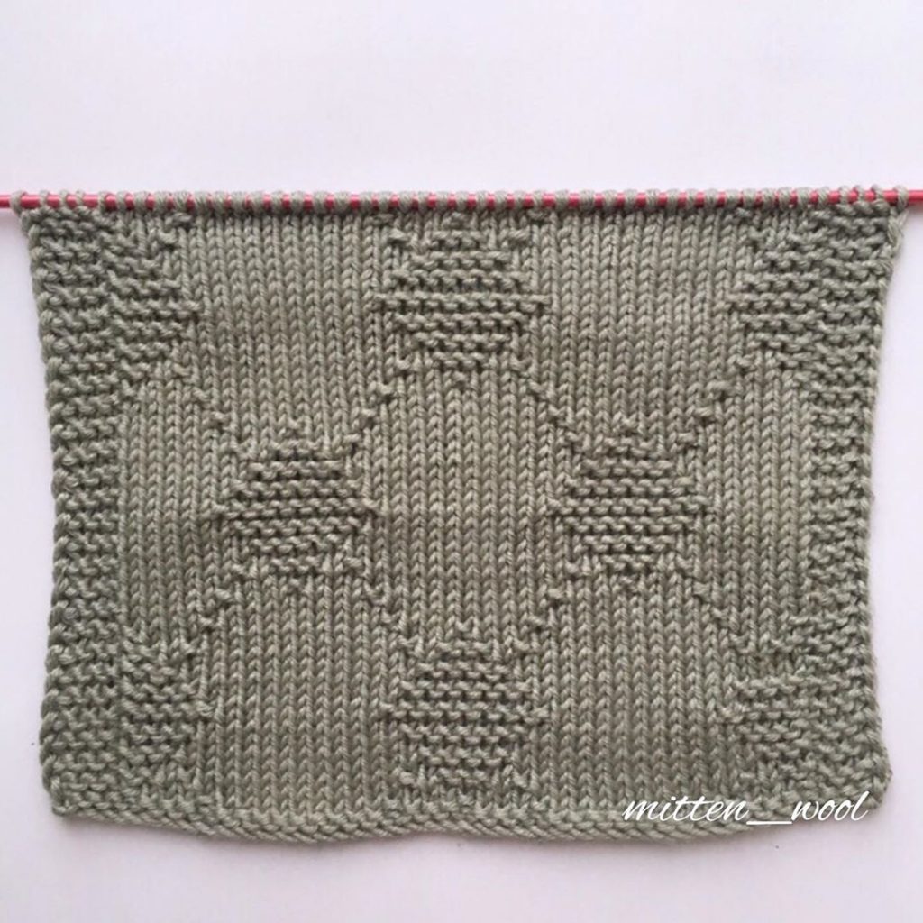 Free Knitting Stitch for an Easy Argyle Pattern