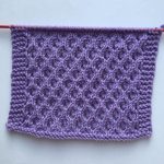 Free Knitting Stitch for an Eyelet Trellis