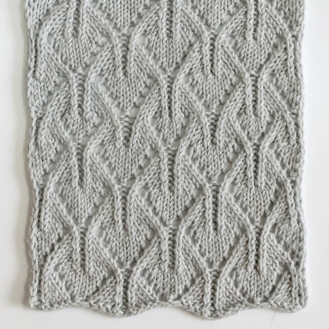 Spiky Arches Free Knitting Stitch