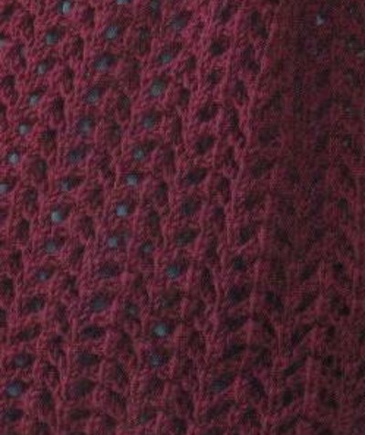 Lace Arrow Knitting Stitch