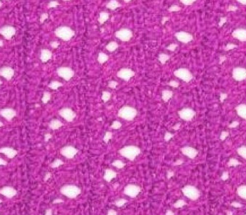 pea pod lace knitting stitch