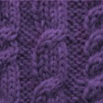 Rest rows cable knitting chart