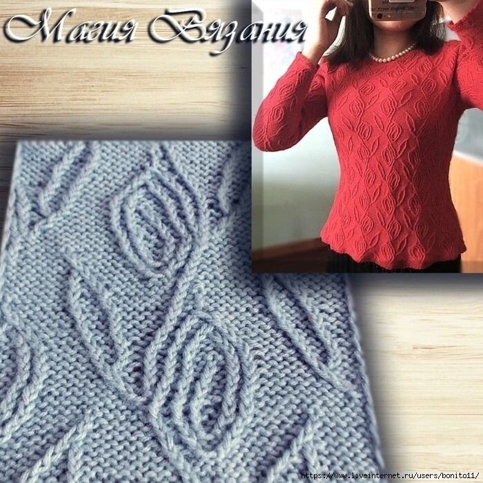 Trailing Vines Twist Stitch Knitting Pattern