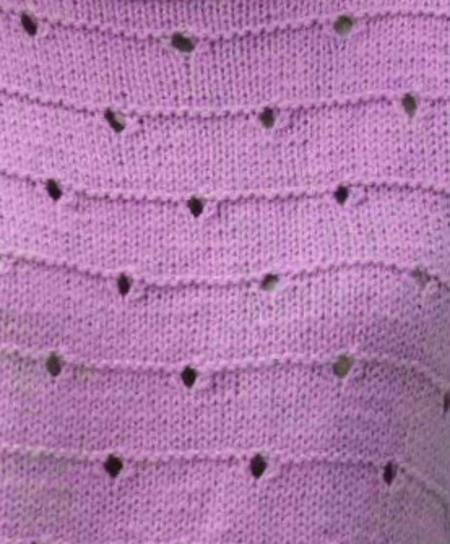 Perforated Eyelet Knitting Stitch