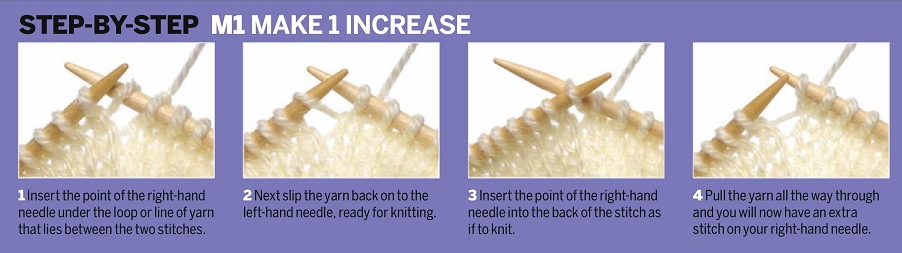 make 1 increase knitting