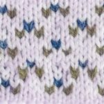 Three dot chevron colorwork knitting pattern