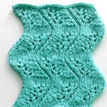 Vertical Lace Chevron Free Knitting Stitch