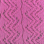 Vertical Lace Chevrons Knitting Stitch