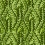 Leaf and Bobble Lace Knitting Pattern