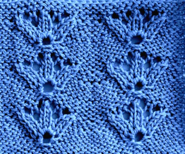 Lace Tulip Knitting Stitch