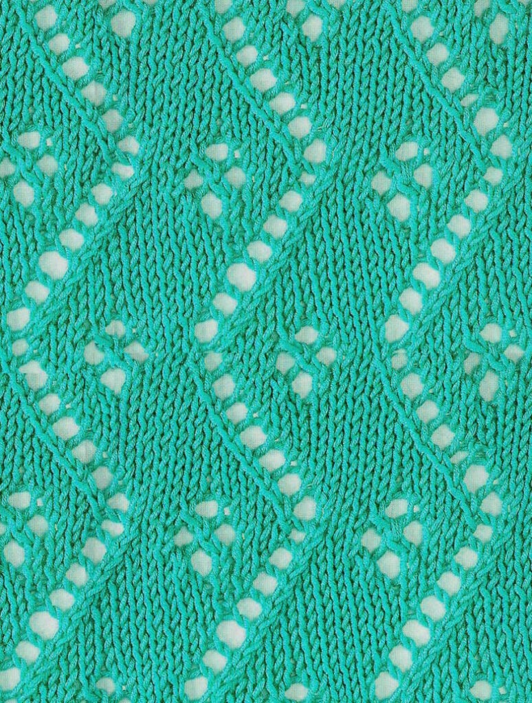 Zig Zag Stars Free Knitting Stitch