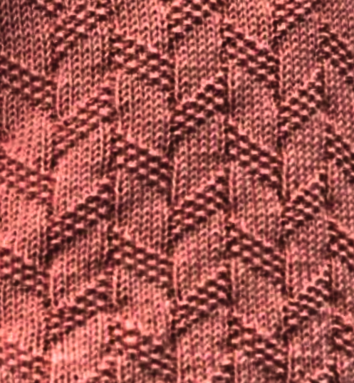 Diagonal Rib & Texture Stitch Free Pattern