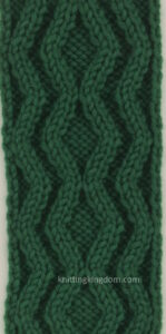 Double Zig Zag Cable Free Knitting Stitch