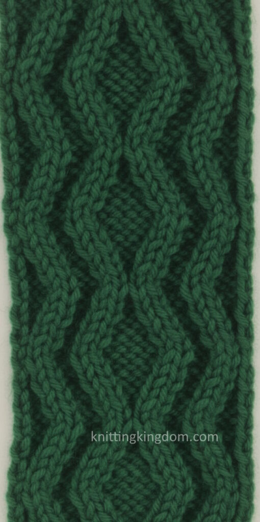 Double Zig Zag Cable Free Knitting Stitch