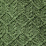 Rope and Diamonds Cable Knitting Stitch