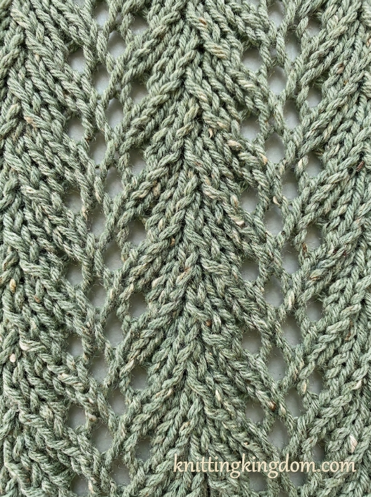 Fern Lace Knitting Stitch Pattern